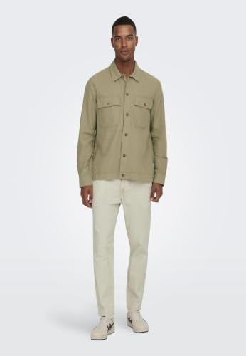 Only & Sons Onslinus Crop 0007 Cot Lin Pnt Noos Kumaş pantolon Erkek