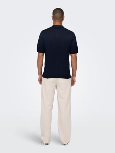 Only & Sons ONSWYLER LIFE REG 14 SS ZIP POLO KNIT Triko Erkek