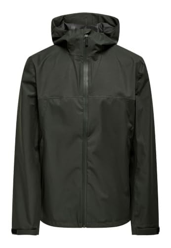 Only & Sons Su Geçirmez Ceket, S, 22031606, Peat, Erkek