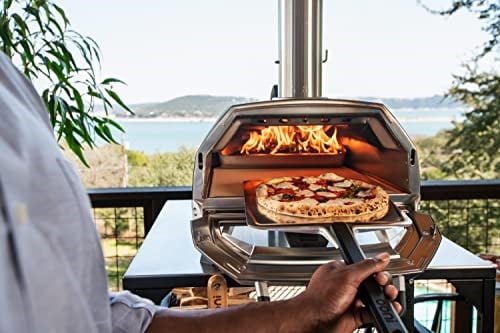 ooni Karu 16 Açık Hava Pizza Fırını, Çeşitli Yakıt Türleri ile Çalışabilir, Taşınabilir Açık Hava Pizza Fırını ile Arka Bahçede veya Ötesinde Pişir