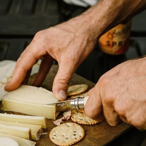 Opinel Inox Kayın Saplı Paslanmaz Çelik Çakı, Unisex, Kahverengi, Nr.7 - Bedenler: 7 cm, 8 cm, 9 cm, 10 cm, 12 cm