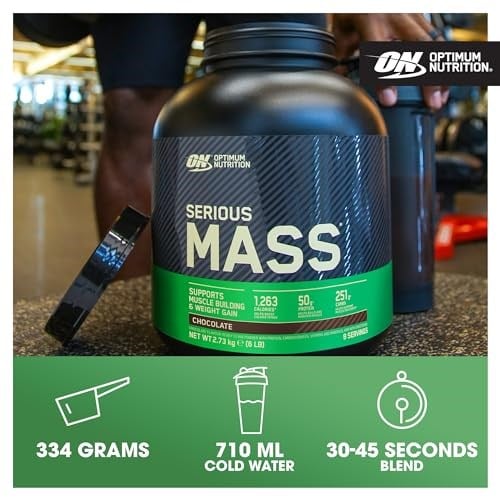 Optimum Nutrition Serious Mass Kurabiye ve Krema Aromalı Gainer 2.73kg 8 Servis