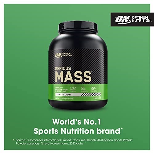 Optimum Nutrition Serious Mass Kurabiye ve Krema Aromalı Gainer 2.73kg 8 Servis