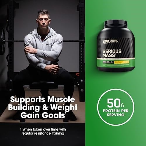 Optimum Nutrition Serious Mass Muz Aromalı 2.73kg 8 Servis