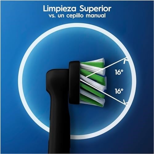 Oral-B Cross Action fırça başlığı, elektrikli diş fırçası, 8 adet paket, posta kutusu atmak için uygun, siyah - Seçenekler: 1 Count (Pack of 1), 8 Stück (1er Pack)
