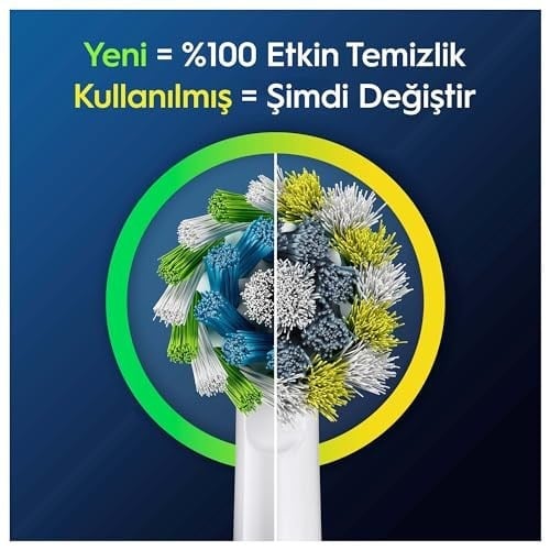 Oral-B Cross Action X-Filament Şarjlı Diş Fırçası Yedek Başlığı 4 Adet