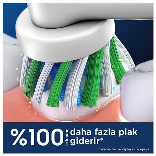 Oral-B Cross Action X-Filament Şarjlı Diş Fırçası Yedek Başlığı 4 Adet