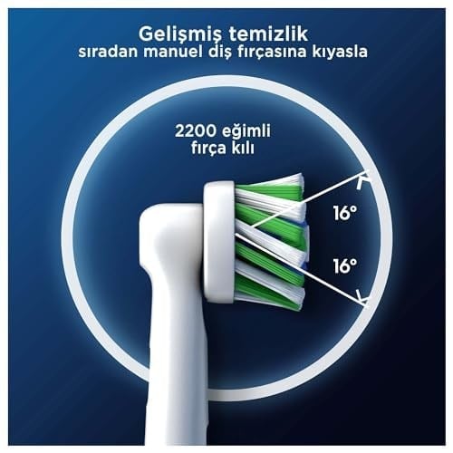 Oral-B Cross Action X-Filament Şarjlı Diş Fırçası Yedek Başlığı 4 Adet