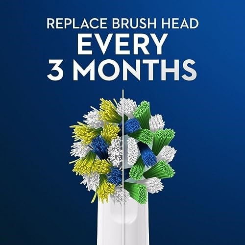 Oral-B CrossAction Elektrikli Diş Fırçası Yedek Fırça Başlıkları Dolum, 2 ct (Ambalaj değişebilir)