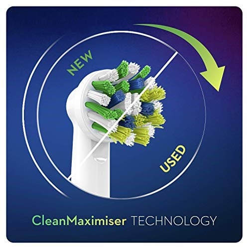 Oral-B CrossAction fırça başlığı, CleanMaximiser kıllı, bütünsel ağız temizliği için, 10 adet - Seçenekler: 8 adet, 10 adet