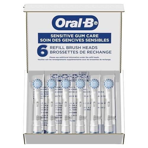Oral-B Hassas Diş eti Bakımı Elektrikli Diş Fırçası Yedek Fırça Başlıkları, 6 Adet