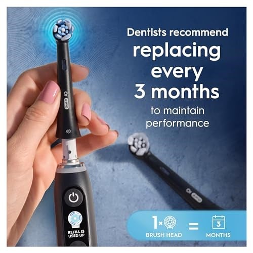 Oral-B iO Ultimate Clean diş fırçası başlıkları, siyah, 0,032 kg
