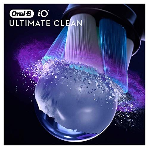 Oral-B iO Ultimate Clean Elektrikli Diş Fırçası Başlığı, Daha Derin Plak Çıkarma için Bükülmüş ve Açılı Kıllar, 4lü Paket, Posta Kutusu için Uygun, Siyah