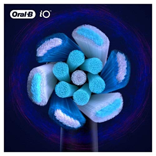 Oral-B iO Ultimate Clean Elektrikli Diş Fırçası Başlığı, Daha Derin Plak Çıkarma için Bükülmüş ve Açılı Kıllar, 4lü Paket, Posta Kutusu için Uygun, Siyah