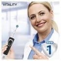 Oral-B Vitality 100 elektrikli diş fırçası, döner/salınımlı, siyah, 1 adet (tekli paket)