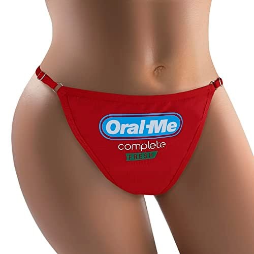 ORAL ME Seksi Şeffaf Şeffaf & Pamuk Hipster Bikini Kadın Komik İç Çamaşırı Külot Külot İç Çamaşırı Tanga