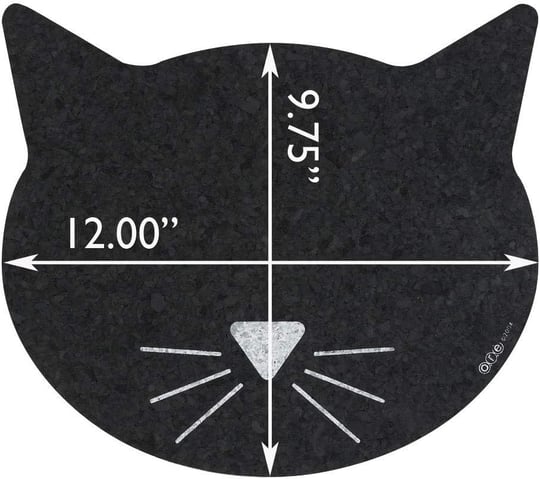ORE Pet Kedi yüzlü geri dönüştürülmüş kauçuktan servis altlığı
