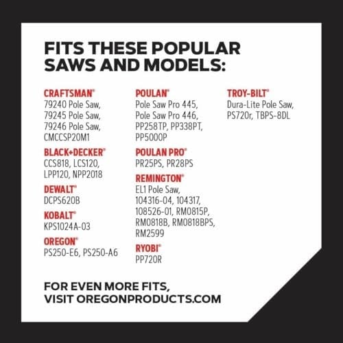 Oregon R34 AdvanceCut Yedek Testere ve Direk Testere Zinciri, 8 inç Kılavuz Çubuklar için, 34 Tahrik Bağlantısı, Pitch: 3/8 