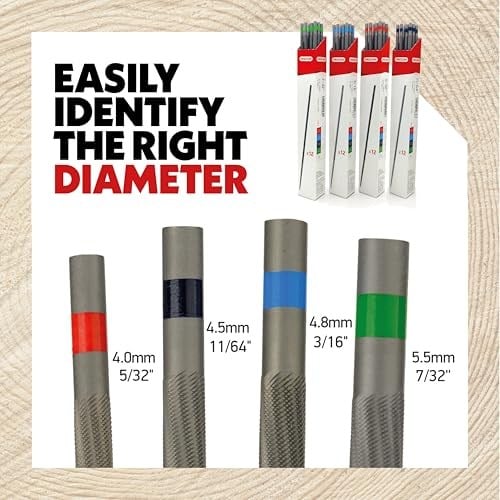 Oregon Yuvarlak eğe 4,0 mm testere zincirleri için 3/8 1,3 mm 12li paket