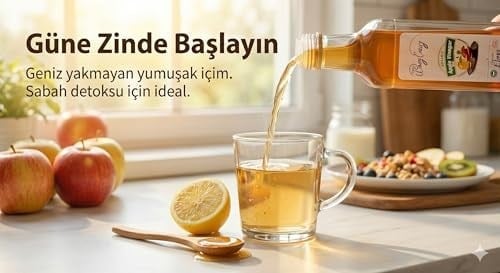 Organic Windy Valley Organik Elma Sirkesi (Sirke Analı) / Apple Vinegar (With the Mother) (500ml), ECOCERT Sertifikalı & İzlenebilir - İçimlik, Cam Şişe