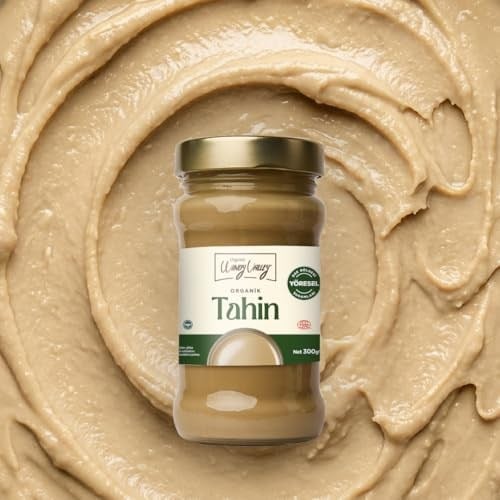 Organic Windy Valley Tahin/ECOCERT Sertifikalı (300gr) Cam Kavanoz-Veganlara Uygun-Glutensiz-Yerli Susam-Helal-