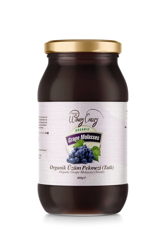 Organic Windy Valley Üzüm Pekmezi / ECOCERT Sertifikalı (460 gr)