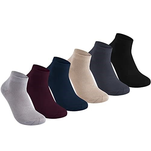 Organik Bambu Erkek Patik Çorap 6lı