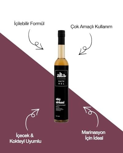 Organik Fermente Alıç Sirkesi Katkısız Cam Şişe – 500 ml