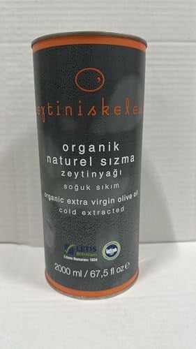 Organik Natürel Sızma Zeytinyağı 2000 ml Teneke