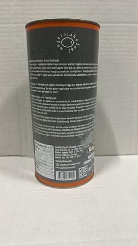 Organik Natürel Sızma Zeytinyağı 2000 ml Teneke