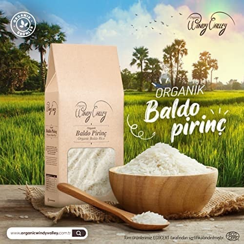 Organik Pirinç-Baldo / ECOCERT Sertifikalı (750gr)