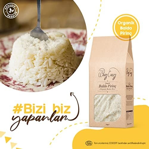 Organik Pirinç-Baldo / ECOCERT Sertifikalı (750gr)