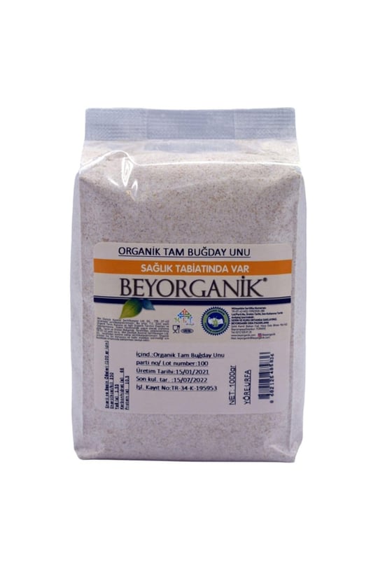 Organik Tam Buğday Unu 1kg