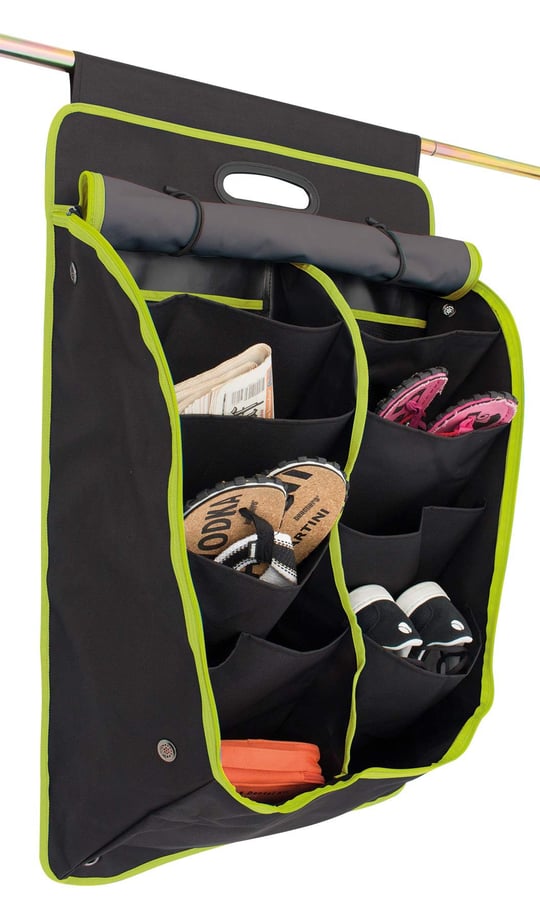 organizer Oxford large 53 x 80 cm polyester black/lime