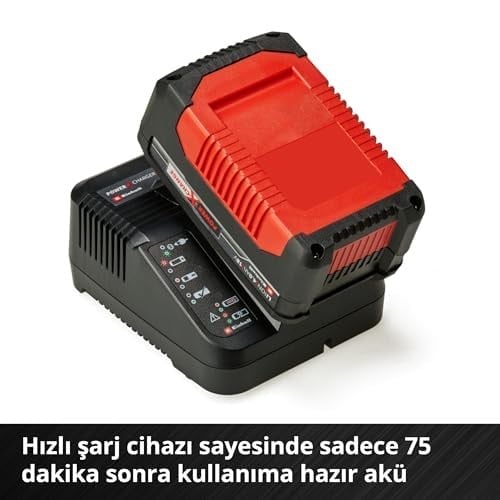Orijinal Einhell Akü ve Şarj Cihazı Başlangıç Kiti Power X-Change (Akü, Li-Ion, 18 V, 4.0 Ah akü ve hızlı şarj cihazı, tüm Power X-Change cihazları ile uyumlu) - 4512042