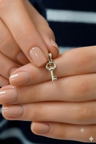 Orjinal 14 Ayar Sertifikalı Altın Minimal Kalp Anahtarı Altın Kolye Ucu
