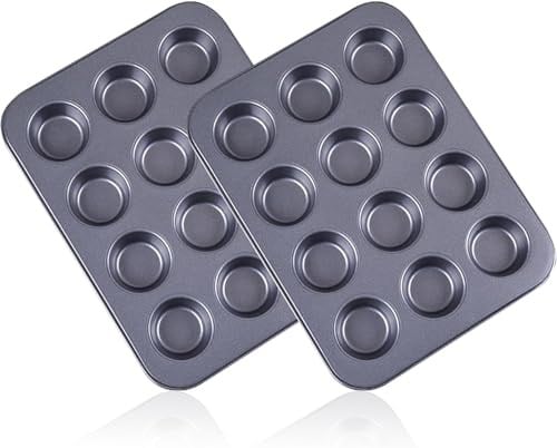 Orret Home 12’li Muffin ve Cupcake Fırın Tepsisi – Yapışmaz Metal Kek Kalıbı, 12 Gözlü Muffin Kabı, Cup Cake Pişirme Tepsisi, Fırın Uyumlu Kek Kalıbı - Seçenekler: 6 Gözlü, 12 Gözlü
