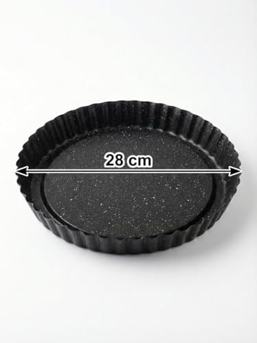 Orret Home 28 cm Granit Turta Kalıbı – Yapışmaz Yüzeyli Yuvarlak Fırın Tepsisi | Kek, Tart ve Turta Pişirme Kalıbı (28 Cm Turta) - Seçenekler: 28 Cm Turta, 26 Cm Dilimli, 26 Cm Rüzgargül, 26 Cm Tartr