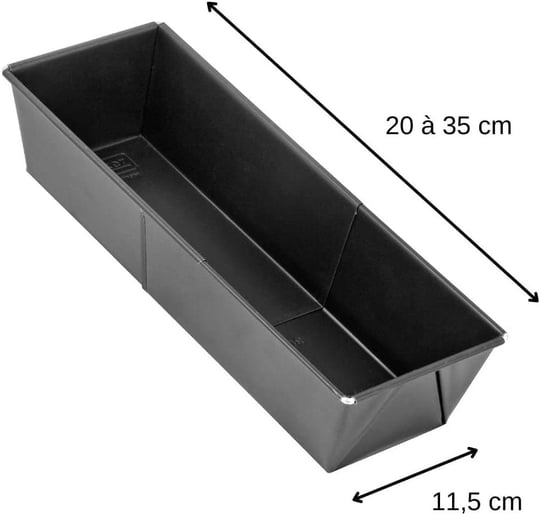 Orret Home 30 Cm Baton Kek Kalıbı,Baton Ekmek Kalıbı,Teflon Kek Kalıbı,Tost Ekmeği Ve Baton Pasta İçin Metal Kap (30 CM) - Bedenler: 25 CM, 30 CM