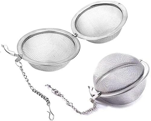 Orret Home Metal Top Çay Süzgeci,Topuz Çay Filtresi,Bitki Ve Yeşil Çay İçin Paslanmaz Süzgeç,Bardağa Asılabilir Topuz Çay Süzgeci