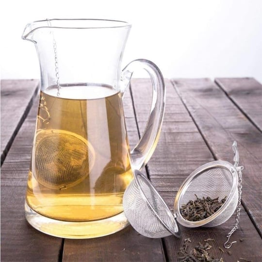 Orret Home Metal Top Çay Süzgeci,Topuz Çay Filtresi,Bitki Ve Yeşil Çay İçin Paslanmaz Süzgeç,Bardağa Asılabilir Topuz Çay Süzgeci