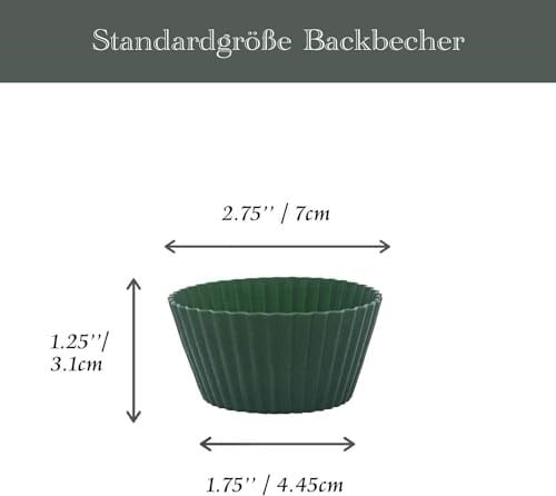 Orret Home Muffin Pişirme Kalıbı 12 Adet Silikon Kek Kalıbı Cupcake Çikolata ve Sade Kek (12 Adet)