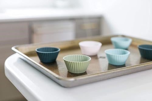 Orret Home Muffin Pişirme Kalıbı 12 Adet Silikon Kek Kalıbı Cupcake Çikolata ve Sade Kek (12 Adet)