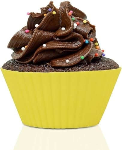 Orret Home Muffin Pişirme Kalıbı 12 Adet Silikon Kek Kalıbı Cupcake Çikolata ve Sade Kek (12 Adet)