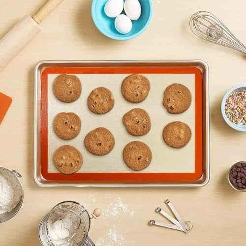 Orret Home Silikon Pişirme Matı, Yıkanabilir Yanmaz Pastacılık Fırın Matı - Isıya Dayanıklı, Çok Renkli, 30 x 40 cm