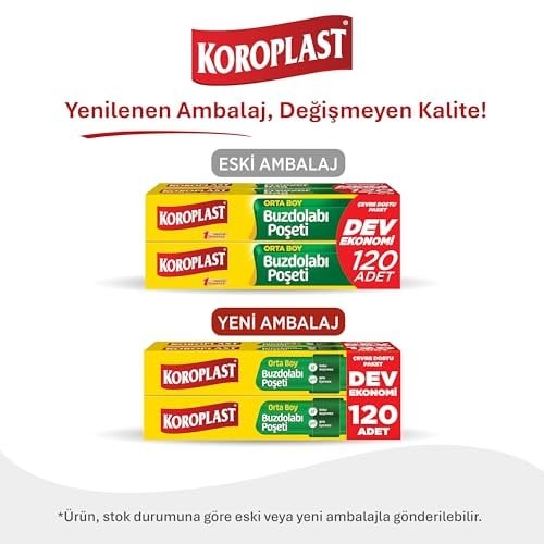 Orta Boy Buzdolabı Poşeti Dev Ekonomi 120’li, Yeni Ekonomik Buzdolabı Poşeti Orta Boy 24x35 cm, BPA İçermez, Sızdırmaz Saklama Torbası, Meyve, Sebze, Yemek, Et, Tavuk, Gıda Saklama Torbası