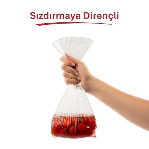 Orta Boy Buzdolabı Poşeti Dev Ekonomi 80’li, Yeni Ekonomik Buzdolabı Poşeti Orta Boy 24x35 cm, BPA İçermez, Sızdırmaz Saklama Torbası, Meyve, Sebze, Yemek, Et, Tavuk, Gıda Saklama Torbası