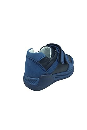 OrtopedikAL Raduno Bebe Erkek Çocuk Spor Ayakkabı Kot Mavi-Lacivert Cırtlı% 100 Deri Ortopedik