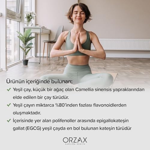 Orzax Ocean Green Tea 500 Mg 60 Kapsül