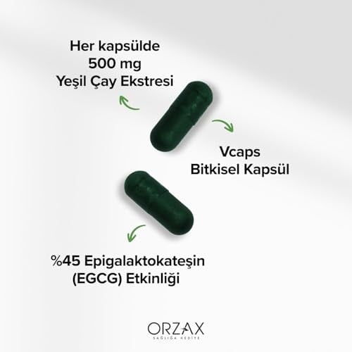 Orzax Ocean Green Tea 500 Mg 60 Kapsül